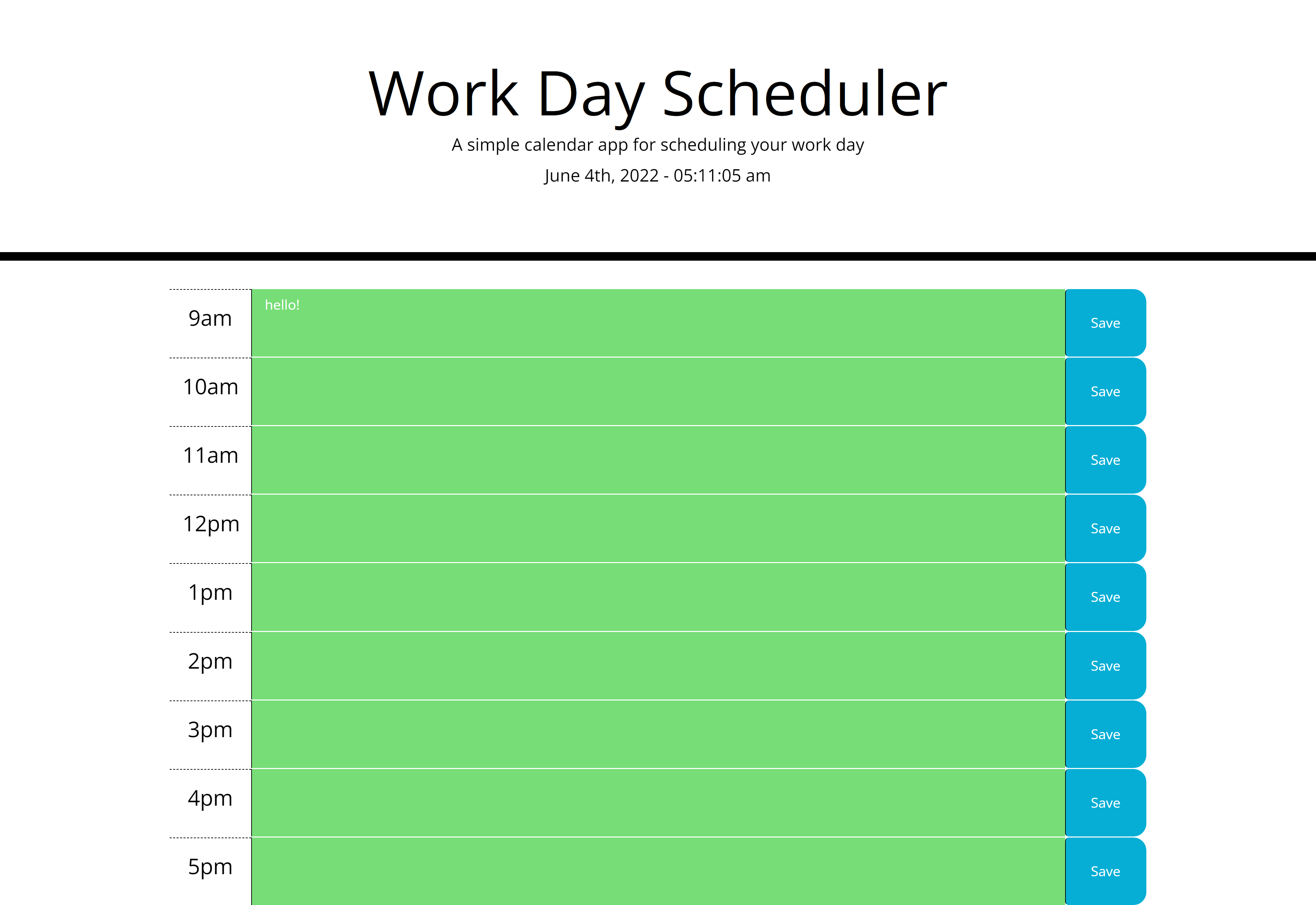 work-day-schedular