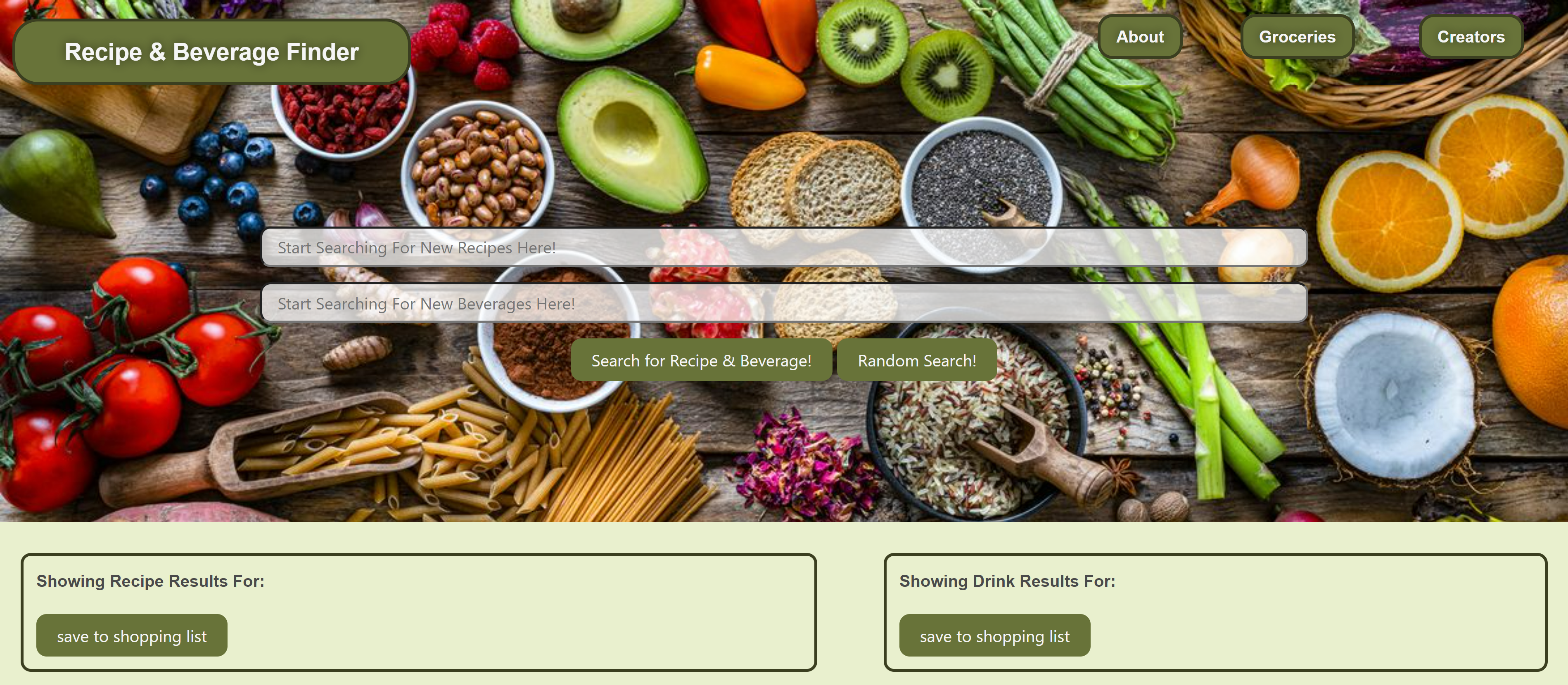 recipe-beverage-finder